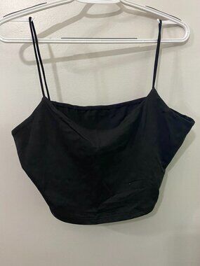 SHEIN Black Mini Crop Tank Top 1X
